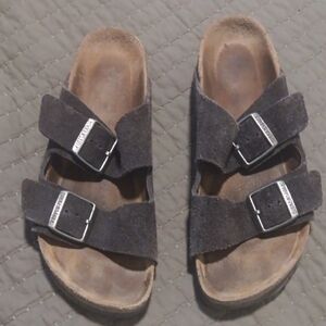 Black Suede Arizona BIRKESTOCKS